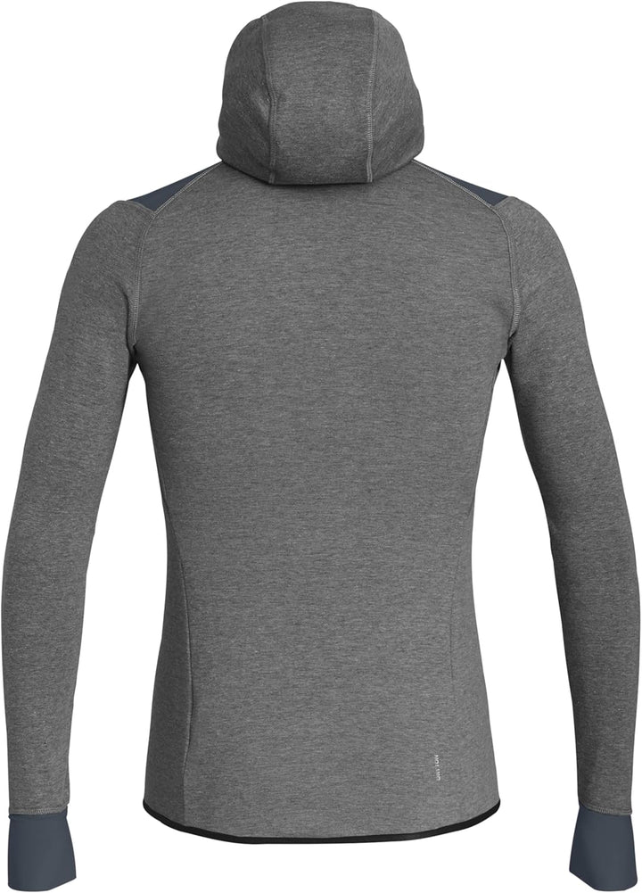 Salewa Herren Puez 2 Dry M L/S Hood Fz Tee XL Black Out Melange/3860, XL Black Out Melange/3860