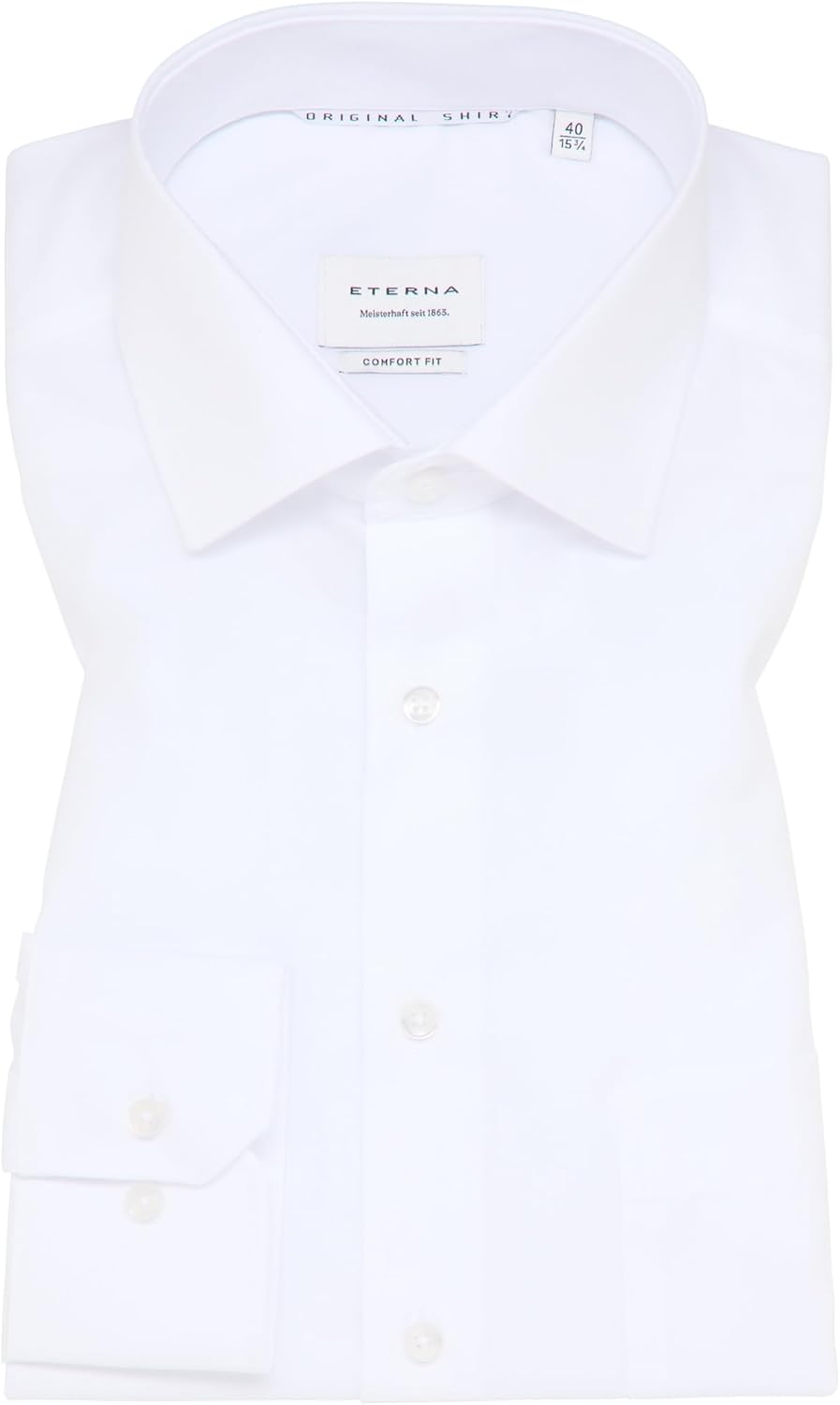 ETERNA Herren Original Shirt MODERN FIT Standard 38 Grosse Grössen Weiss, Standard 38 Grosse Grössen