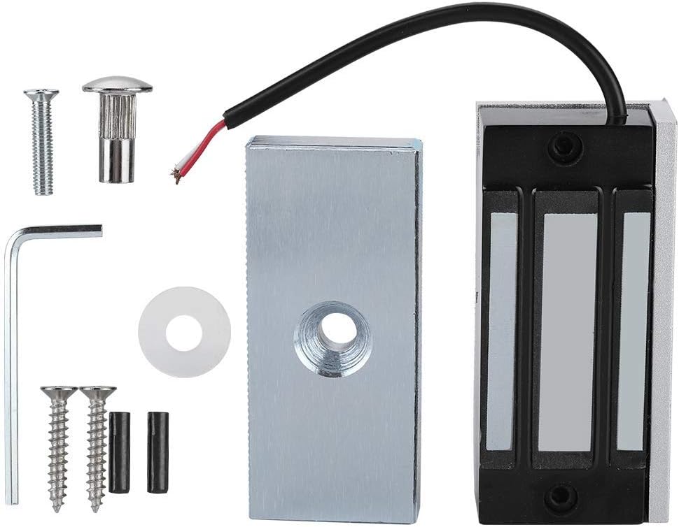 Mini Elektromagnetische Magnetische Türschloss, 60 KG Power on Lock DC24V Zugangskontrolle Magnetven