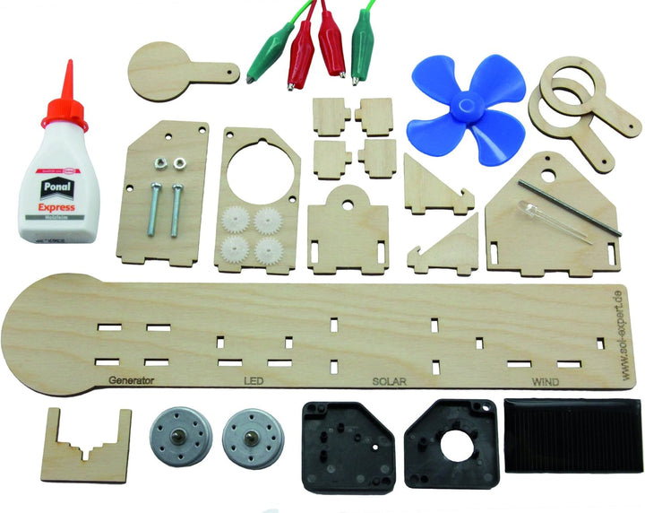 SOL-EXPERT group 78898 - Energystation Energy, Bausatz, Holz, Natur