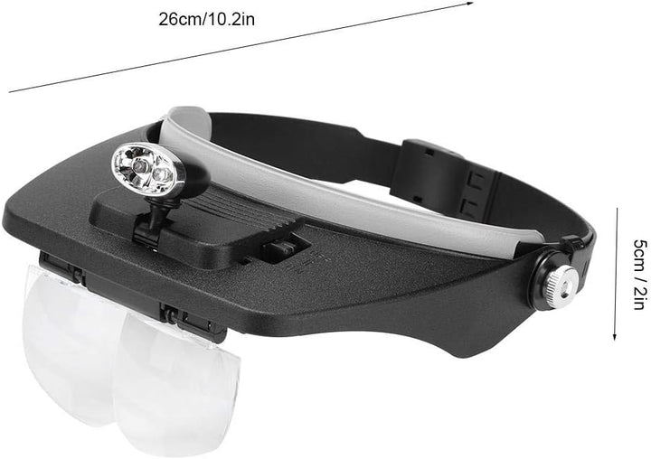 Fdit Headhand Lupenbrille mit LED-Licht Honey Bee Lupe Brille Lupe Spiegelglas Imkerei Lupe MEHRWEG
