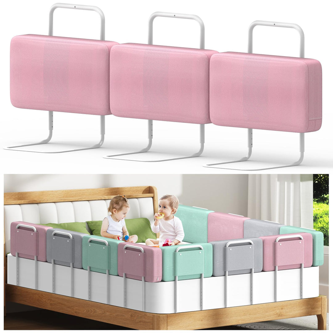 Kidsgigglz Bettgitter 50cm，Bettschutzgitter für Kinder，Rausfallschutz Bett，Baby Bettschutzgitter，Höh