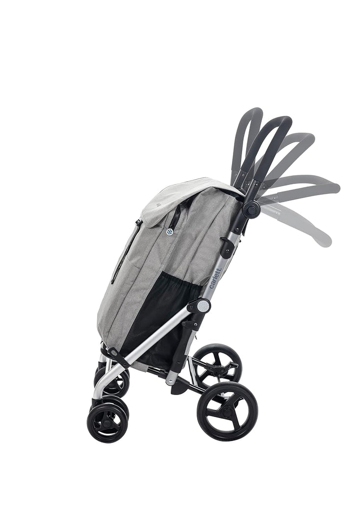Carlett – Pack Classic Family | Zusammenklappbarer Einkaufswagen mit Geschenkhaken | Hochleistungs-S