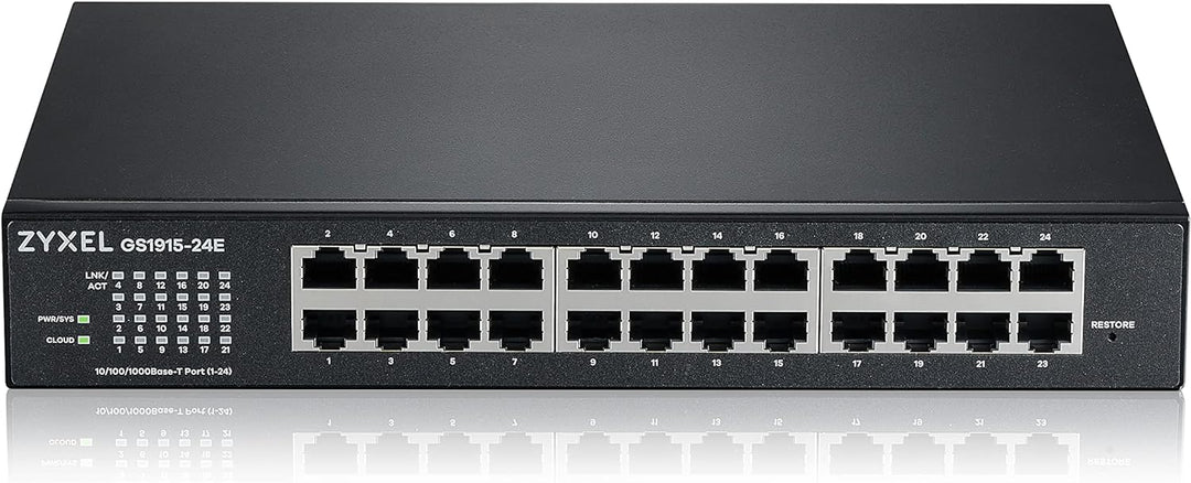 Zyxel 24-Port Gigabit Cloud-Based Switch | 24-Port GbE Smart hybrid Mode Switch | Standalone or Nebu