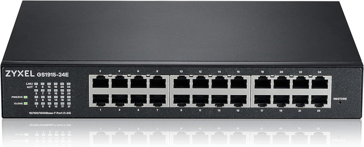 Zyxel 24-Port Gigabit Cloud-Based Switch | 24-Port GbE Smart hybrid Mode Switch | Standalone or Nebu