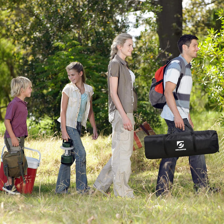 UNICAMPER Grosses Strandzelt UPF 50+, 3,6 x 3,6 m, wasserdicht und regenfest, Kuppel-Sonnenschutz fü