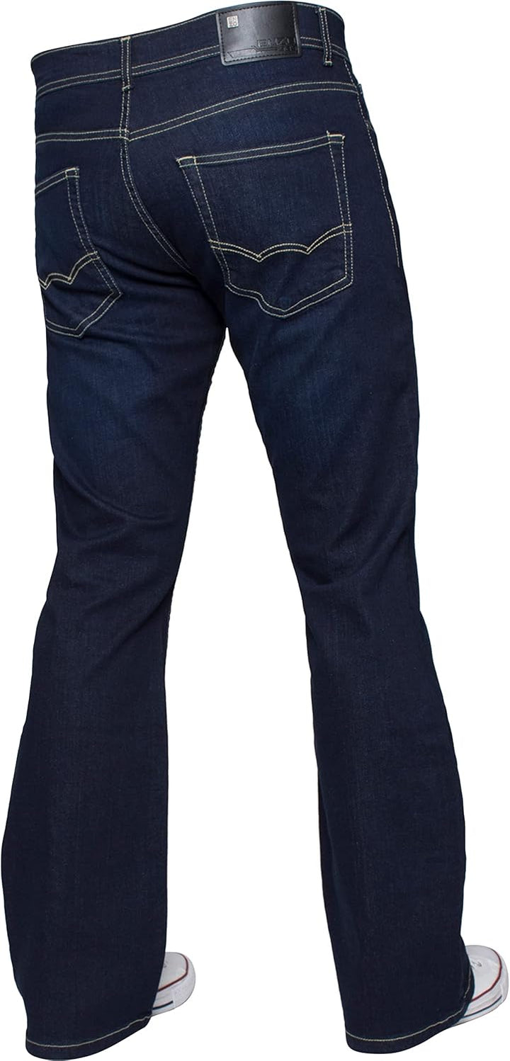 Enzo Herren Bootcut Jeans 28W / 30L Indigo, 28W / 30L Indigo