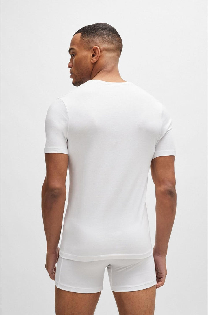 BOSS Herren TShirtRN 3P Classic Dreier-Pack T-Shirts aus Baumwoll-Jersey mit Logo M Grün399, M Gr&#x