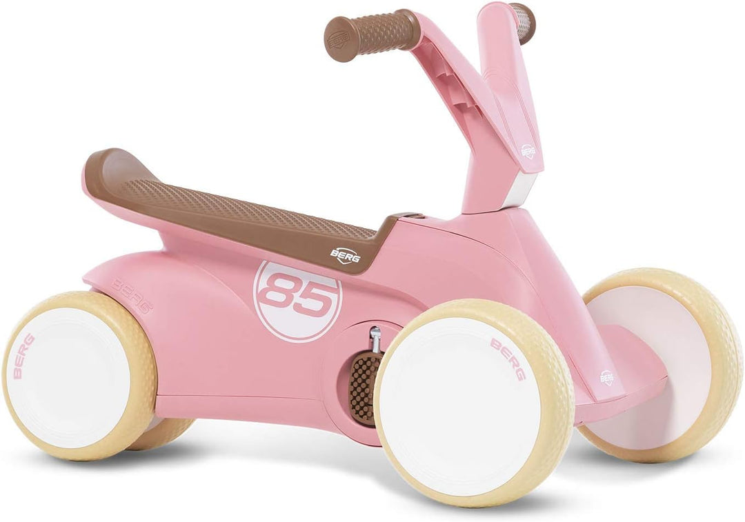 Berg GO² 2in1 Rutschauto Retro Rosa | Rutscher und Laufrad, Kinderrutscher, Kinderauto mit Ausklappb