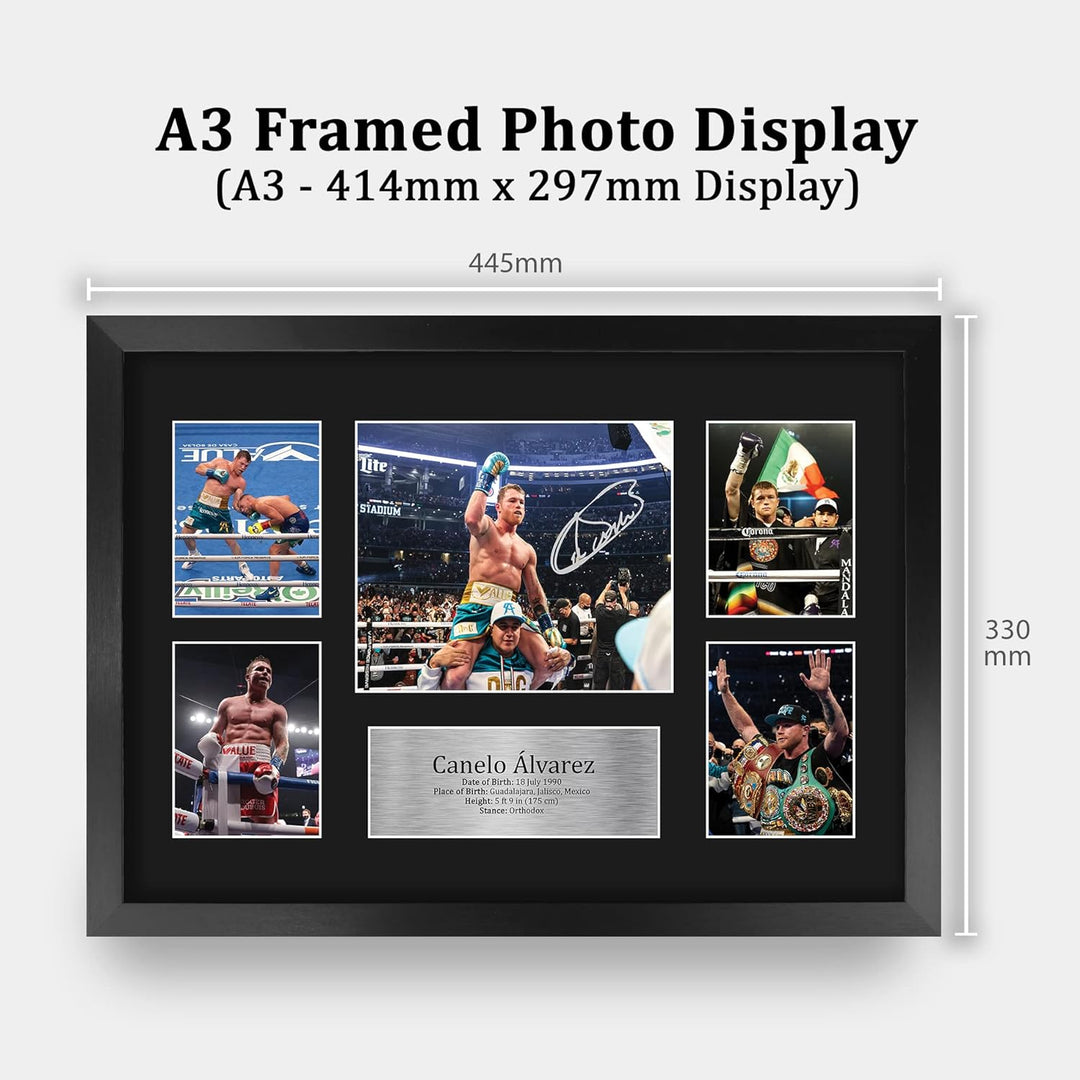 HWC Trading FR A3 Canelo Alvarez Boxing Geschenke Gedrucktes Signiertes Autogrammbild Für Boxer-Erin