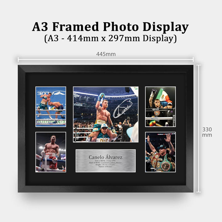 HWC Trading FR A3 Canelo Alvarez Boxing Geschenke Gedrucktes Signiertes Autogrammbild Für Boxer-Erin