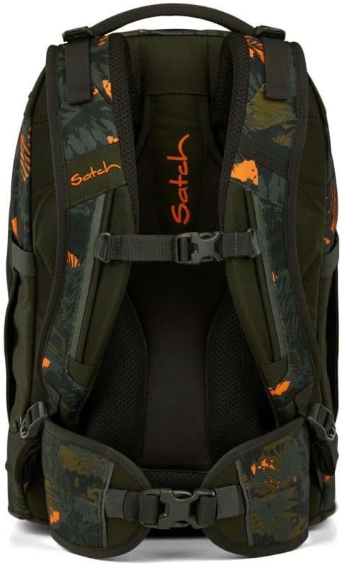 Satch pack Schulrucksack Set 2tlg. inkl. Schlamperbox (Jurassic Jungle), Jurassic Jungle
