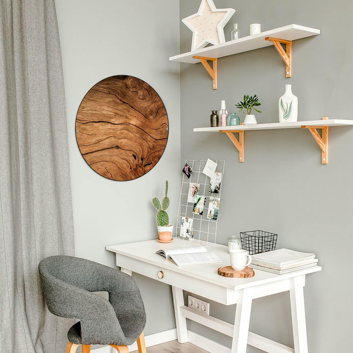 banjado® Magnettafel Ø 47cm schwarz/Magnetwand aus Metall/Magnetpinnwand als Memoboard Pinnwand Magn