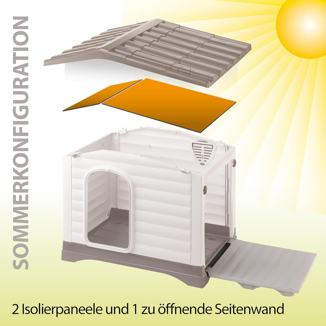 Ferplast Kit mit 6 Dämmplatten für die Hundehütten Modell DOGVILLA 70, Dämmplatte für Hundehütten, W