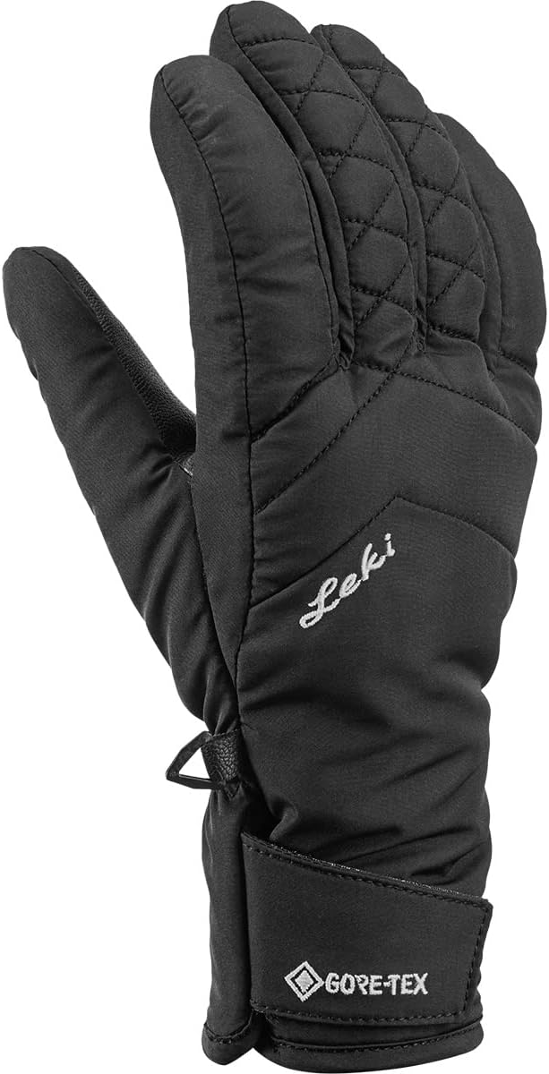 LEKI Damen Sveia GTX Handschuhe Skihandschuhe Fingerhandschuhe 8.5 Schwarz, 8.5 Schwarz
