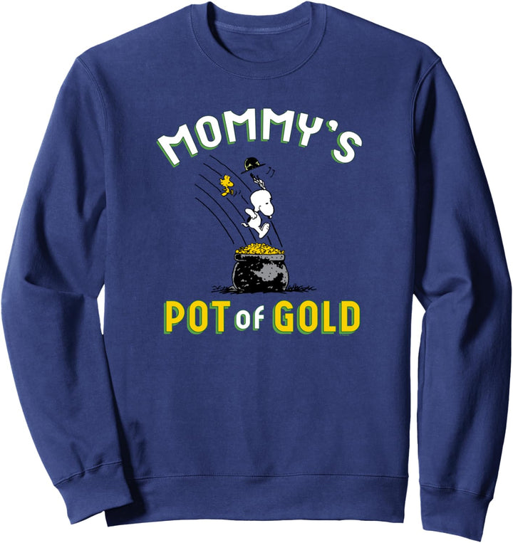Peanuts St Patrick's Day Snoopy Topf voll Gold Sweatshirt