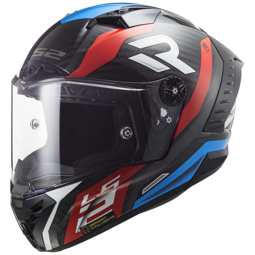 LS2, Integralhelme motorrad Thunder C Supra red blue 06, XXL XXL RED BLUE, XXL RED BLUE