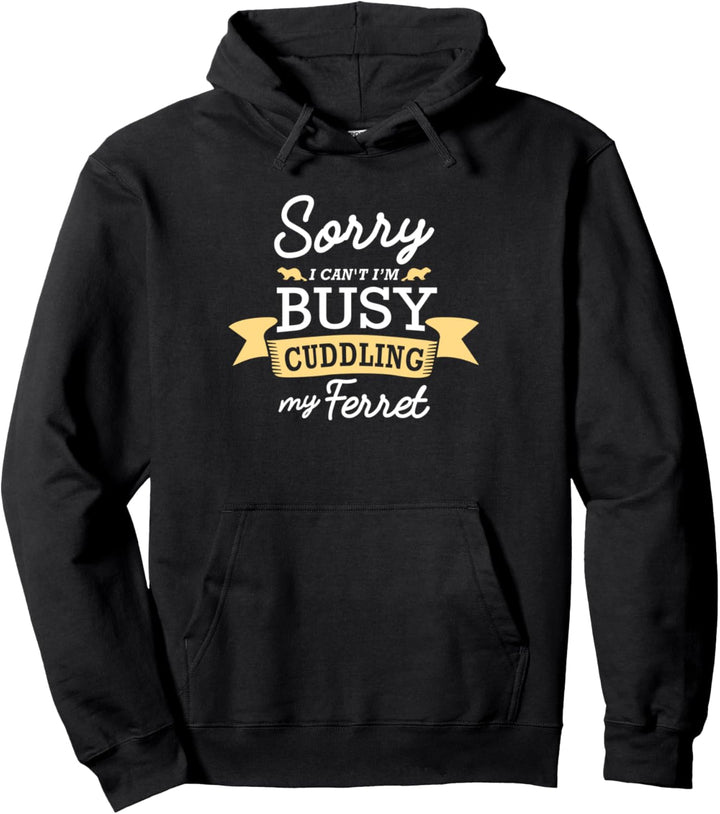 Kuscheln mit meinem Frettchen Niedliches Nagetier Pullover Hoodie