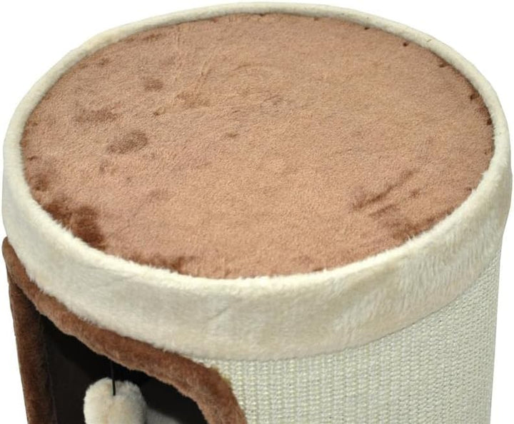 nanook Katzen Kratztonne Kratzbaum Kratzturm Tom, Höhe 70 cm Spieltonne mit extra grossen Öffnungen