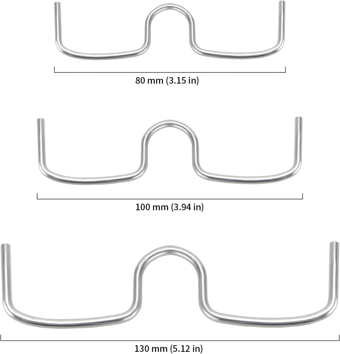 150 Stück Astspreizer für Obstbäume Astzieher 13/10/8cm, Astklammern Metall Zweigspreizer für Garten