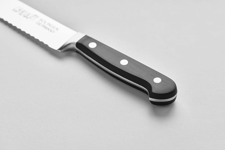 HEISO - Brotmesser - PREMIUM SERIE - rostfreie 21cm Klinge - Brot Messer "Made in Solingen" - Brotme