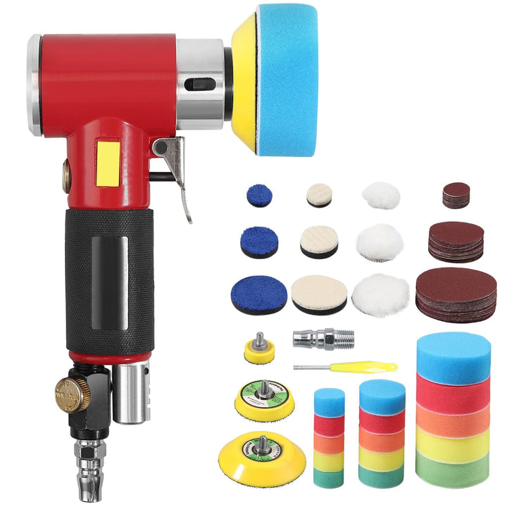 Mini Poliermaschine, Druckluft Polierer, EYPINS 25mm 50mm 75mm Exzenter schleifer Winkelschleifer mi