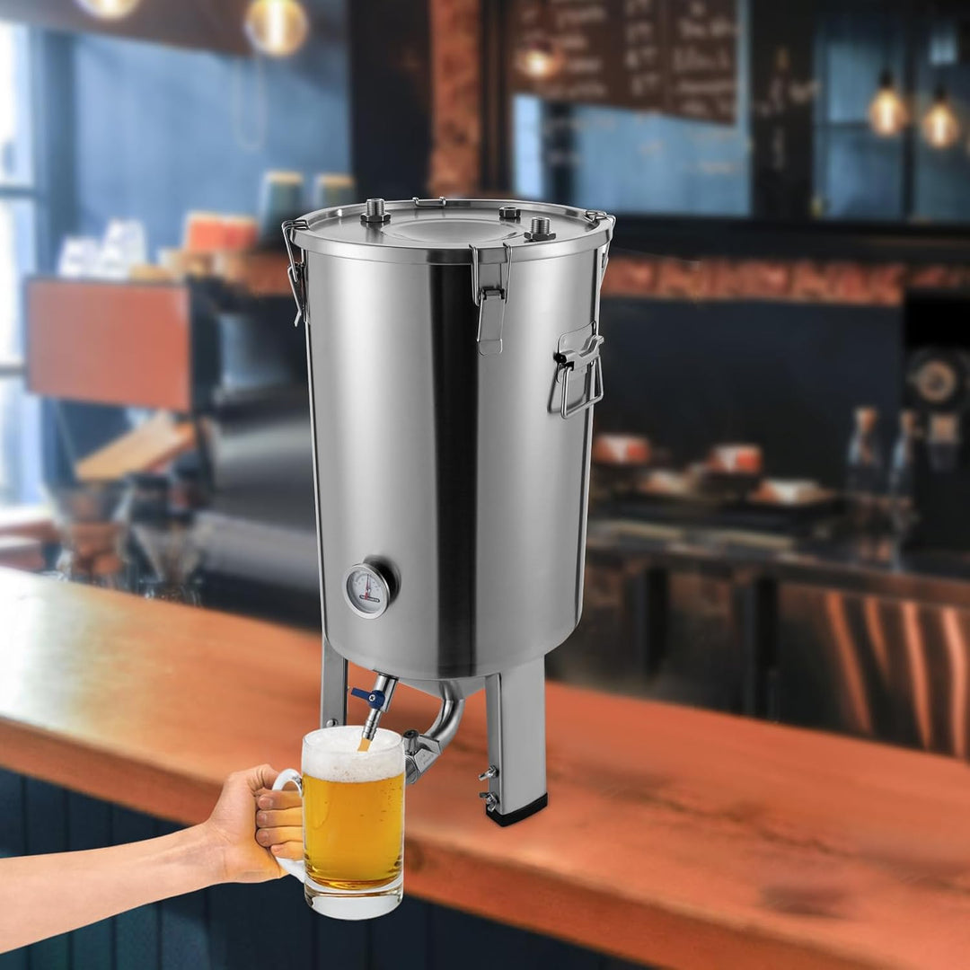 Bierbrauset – Komplettset zum Selbstbrauen von Bier, 304 Edelstahl, 32 L Gärbehälter &amp; Fermenter, Te
