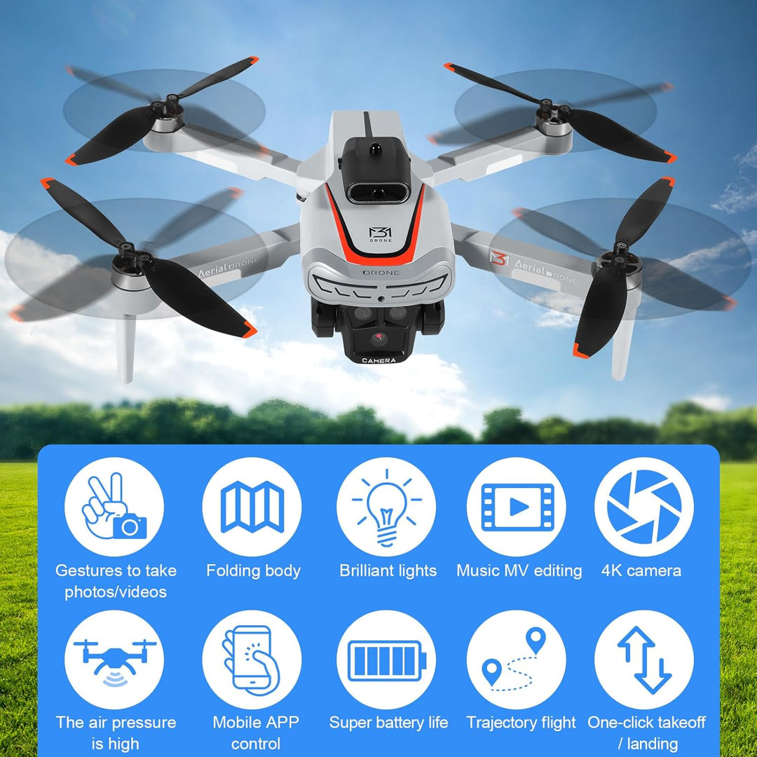 Drohne mit Kamara für 4,3 inch Screen, Drohne mit Kamera 1080P HD für Kinder, WiFi FPV Drone für Anf