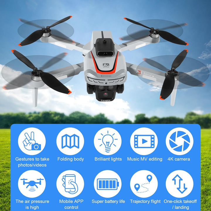 Drohne mit Kamara für 4,3 inch Screen, Drohne mit Kamera 1080P HD für Kinder, WiFi FPV Drone für Anf