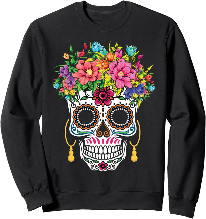 Dia De Los Muertos Kostümersatz Fasching Kostüm Karneval Sweatshirt