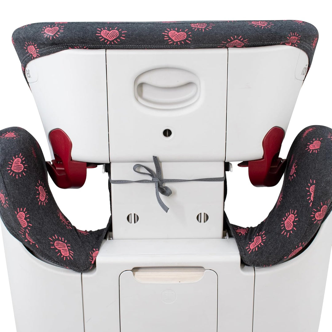 JYOKO Kids Bezug kompatibel mit Römer KIDFIX II XP SICT, kidfix 2 S, Kidfix Z - Line (FLUOR Heart, M
