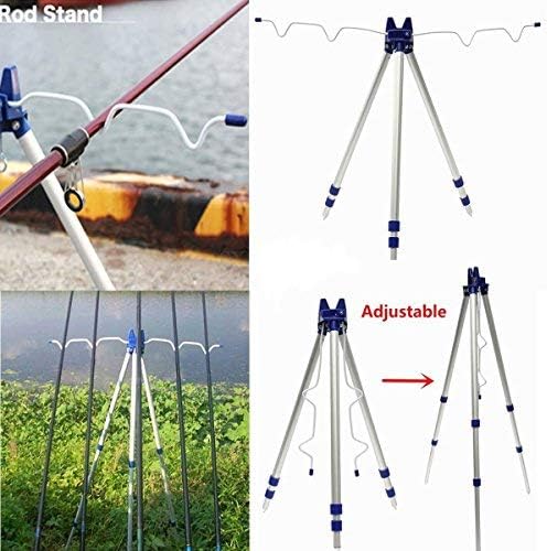 Teleskop-Angelrute Stativ, 3 Abschnitt Angelrutenhalter Angelrute Pole Halter Rutenhalter Skalierbar