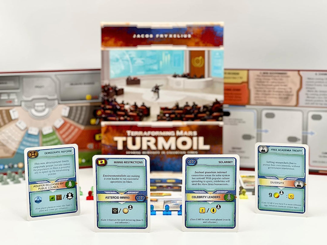 Stronghold Games , Terraforming Mars: Turmoil Expansion , Board Game , Ages 14+ , 1-5 Players , 90-