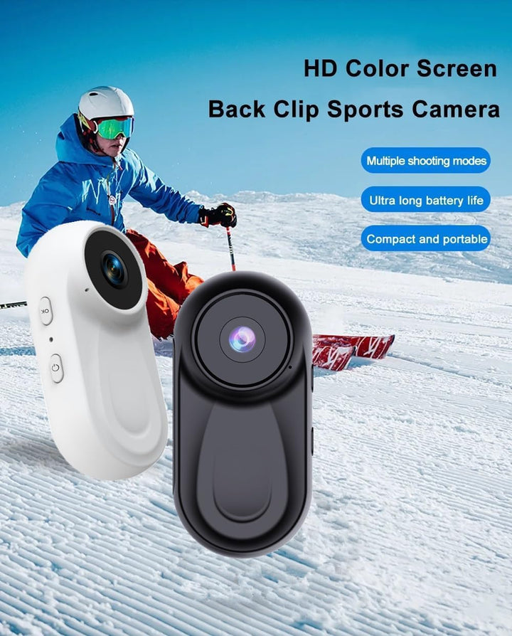 Zeerkeer Magnetische Mini Körperkamera, 64GB TF-Karte, 120°-Weitwinkel, 1080P Action Kamera mit 360°