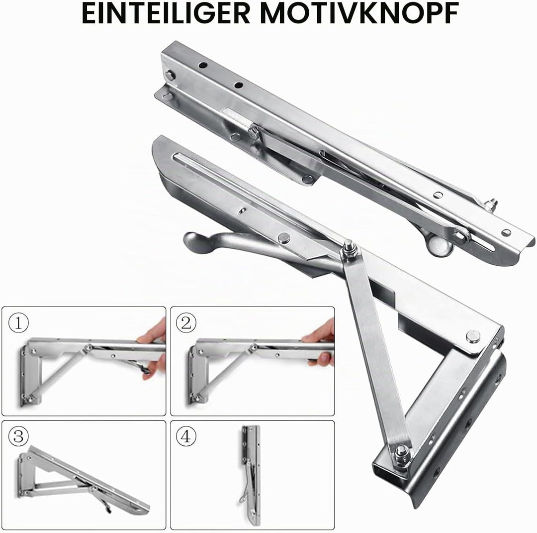 Hochbelastbare klappbare Regalhalterungen Hochbelastbarer klappbarer Konsolentisch aus Edelstahl Gee