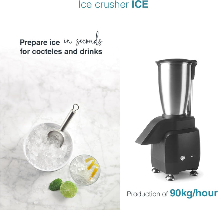 Lacor - 69431 - Eiszerkleinerer, professionell, ideal für Slushies, Mojitos etc. Automatik, robust,