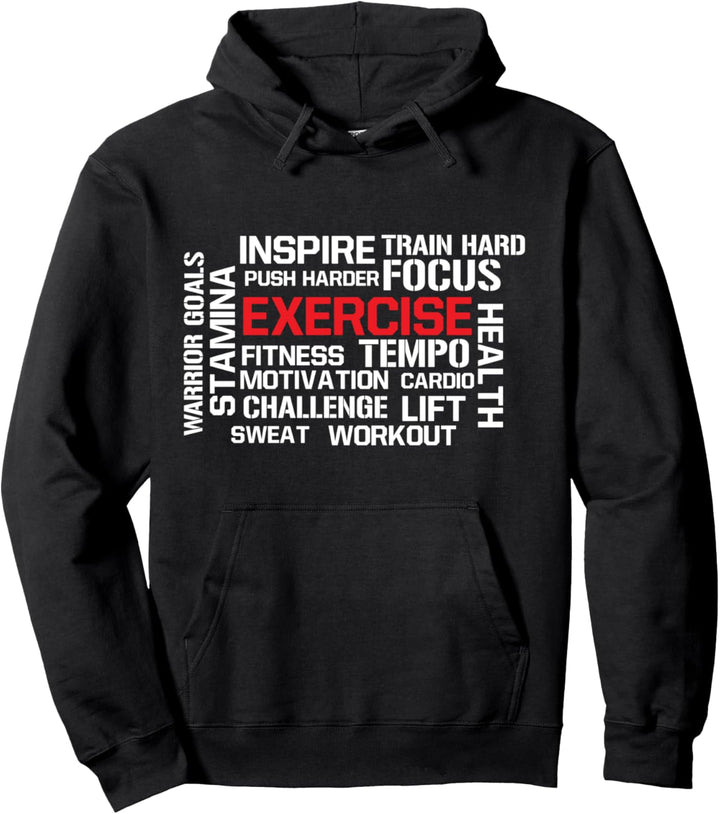 Übung Ausdauer Motivation Workout Gym Fitness Influencer Pullover Hoodie
