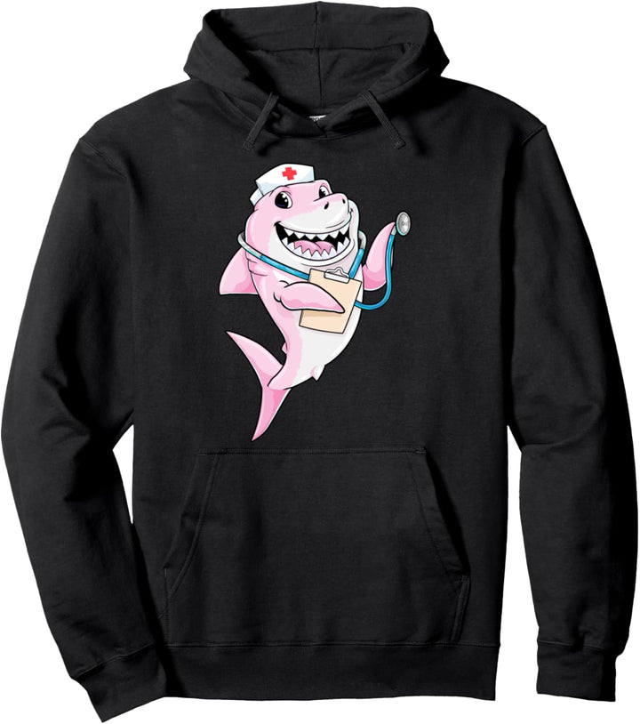 Nurse Shark Practitioner Pediatric ER Nurse Week NICU Pullover Hoodie