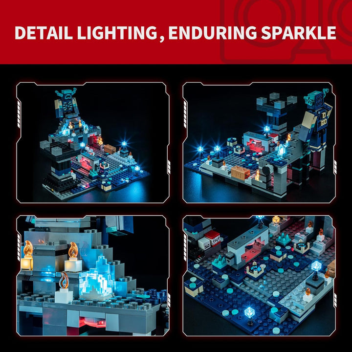 BRIKSMAX Licht für Lego Das Duell in der Finsternis 21246 - Compatible with Minecraft Bausteinen Mod