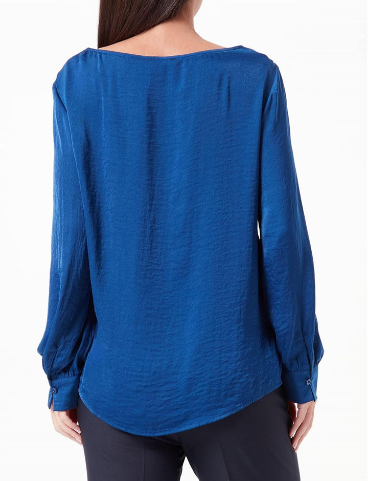 s.Oliver Damen Blusen 38 Blau, 38 Blau
