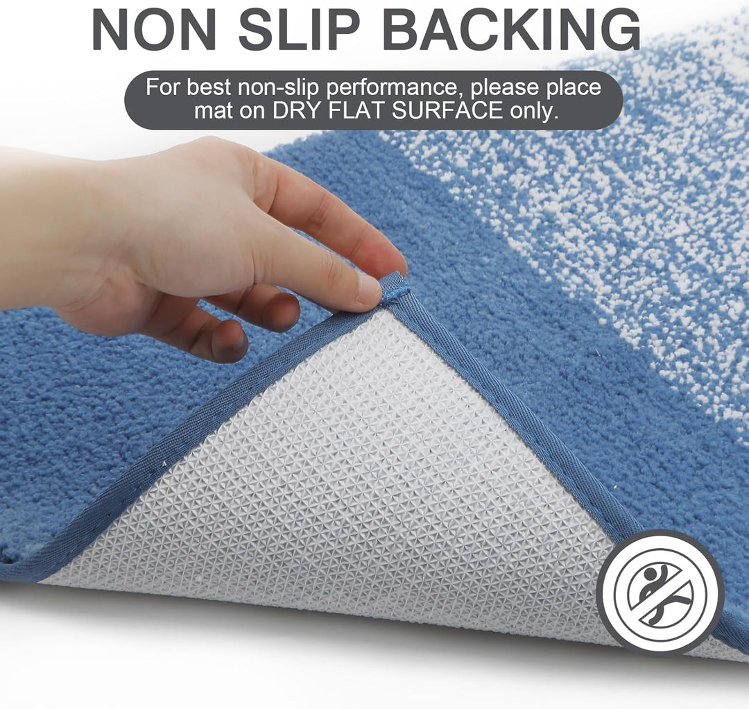 Weich Gross Badematten 80 x 120 cm, Badezimmerteppich Badteppich rutschfeste Wasserabsorbierend Badv