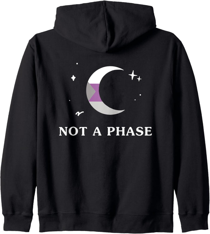 Keine Phase Demisexual LGBTQIA Pride Flagge Monde Kapuzenjacke