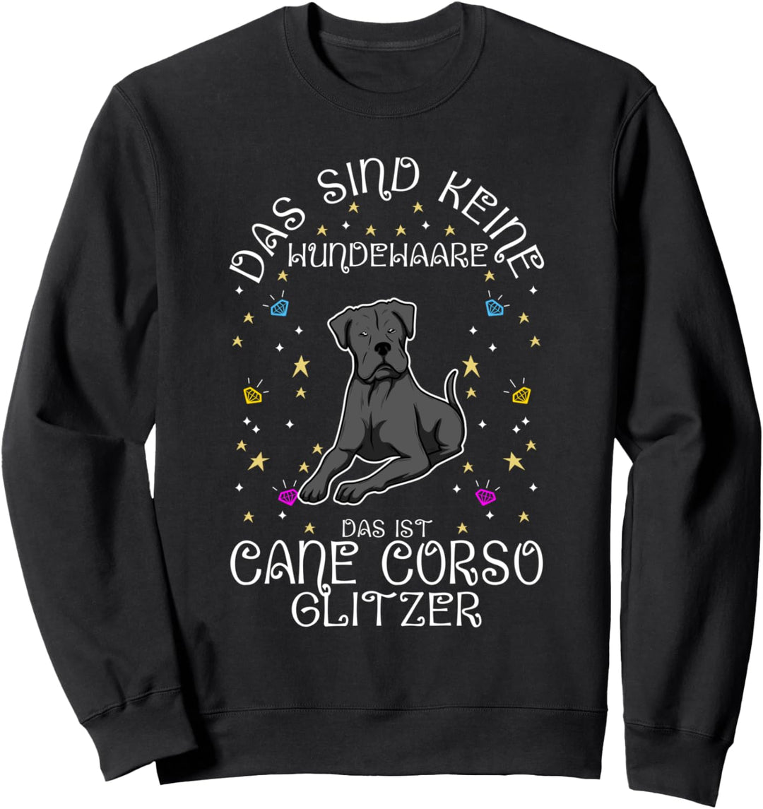 Cane Corso Molosser Glitzer Italienische Dogge Sweatshirt
