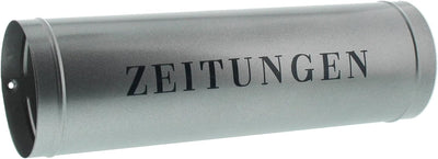 Burg-Wächter Zeitungsrolle mit Seitendeckel, Briefkastenergänzung, Rund, Verzinkter Stahl, 800 SI, S