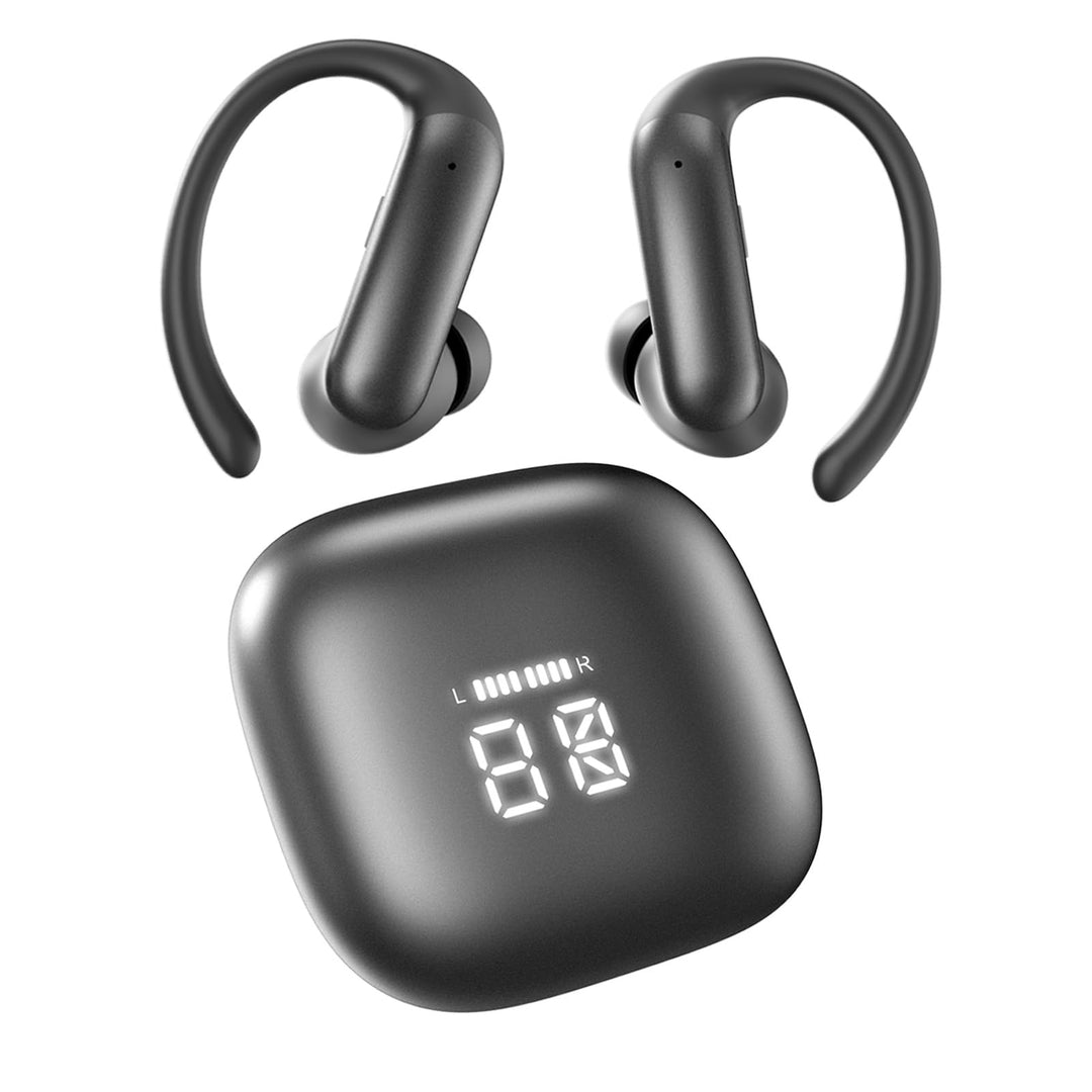 Bluetooth 6.0 Kopfhörer Sport,Kopfhörer Kabellos HiFi Immersive Sound,75 Std Spielzeit,LED-Anzeige,I