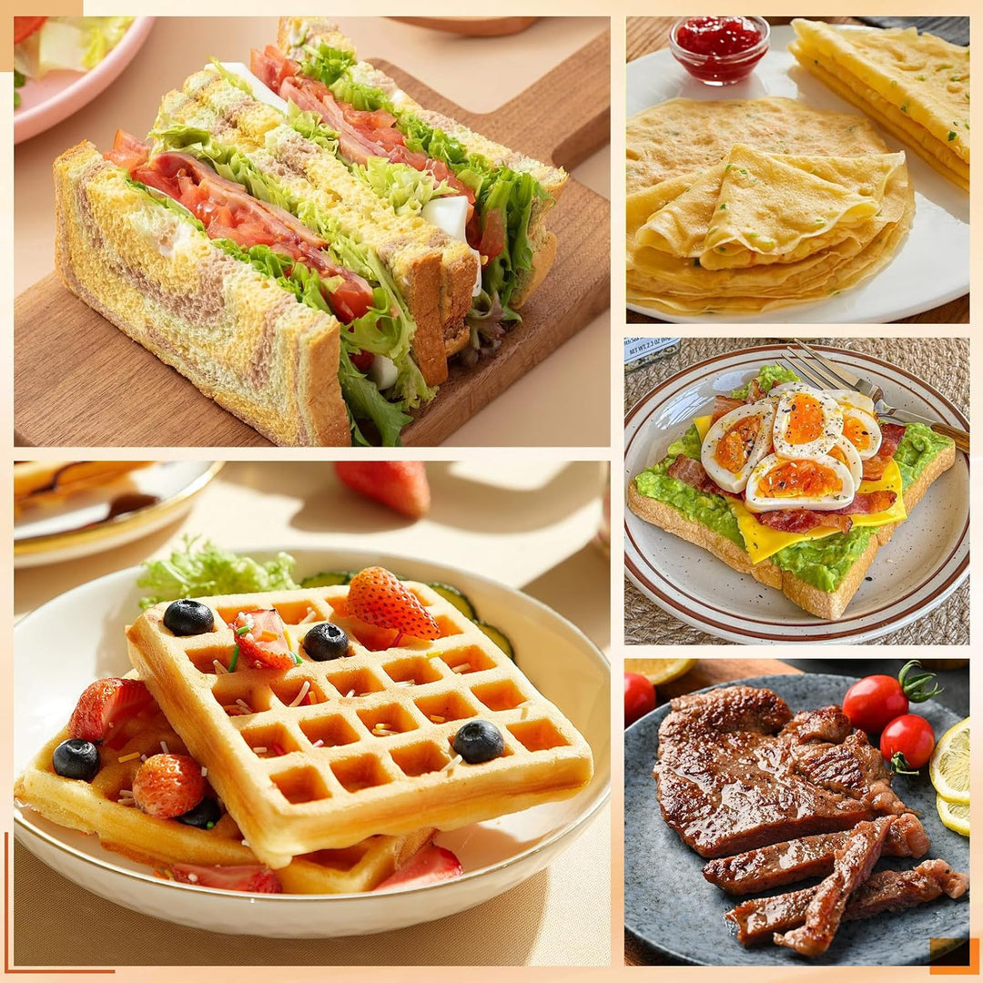 Heisser Sandwich-Maker, Antihaft-Panini-Pfanne, Sandwich-Pfanne, Frühstück, Doppelseitige Bratpfanne