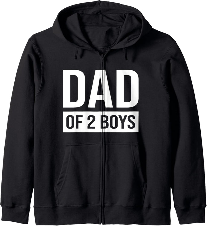 Dad Of 2 Boys Sons Proud Dad Father Father's Day Kapuzenjacke