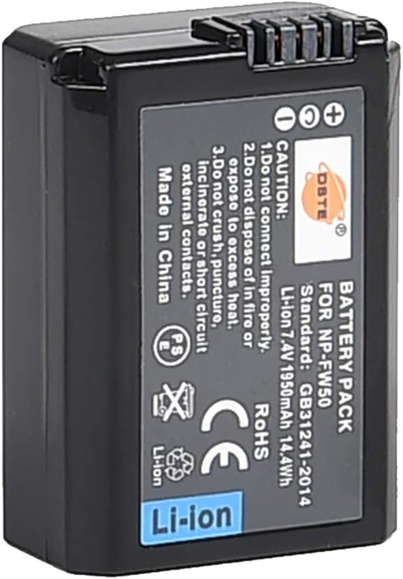 DSTE 2-Stücke Batterie Akku und 2-Kanäle Dual USB Quick Ladegerät Kit für Sony NP-FW50 DSC-RX10M3 DS