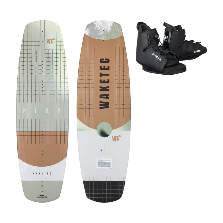 Waketec Wakeboard-Set Play mit Bindung Duro, Anfänger-Fortgeschrittene, 40-90 kg 134.0 Zentimeter Ju
