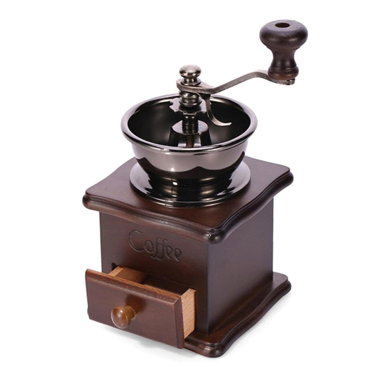 PRETYZOOM Manuelle Kaffeemühle Aus Kiefernholz Hand Kaffeemühle Mit Einstellbarem Mahlgrad Bohnenmüh